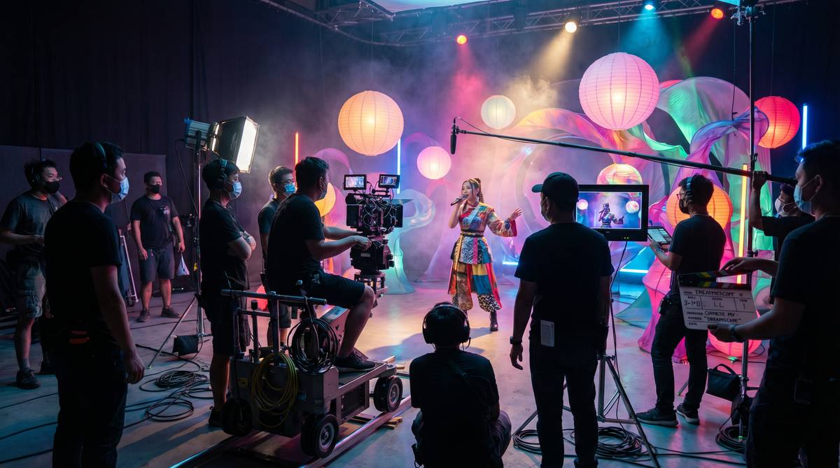 黄色仓库MV拍摄视频